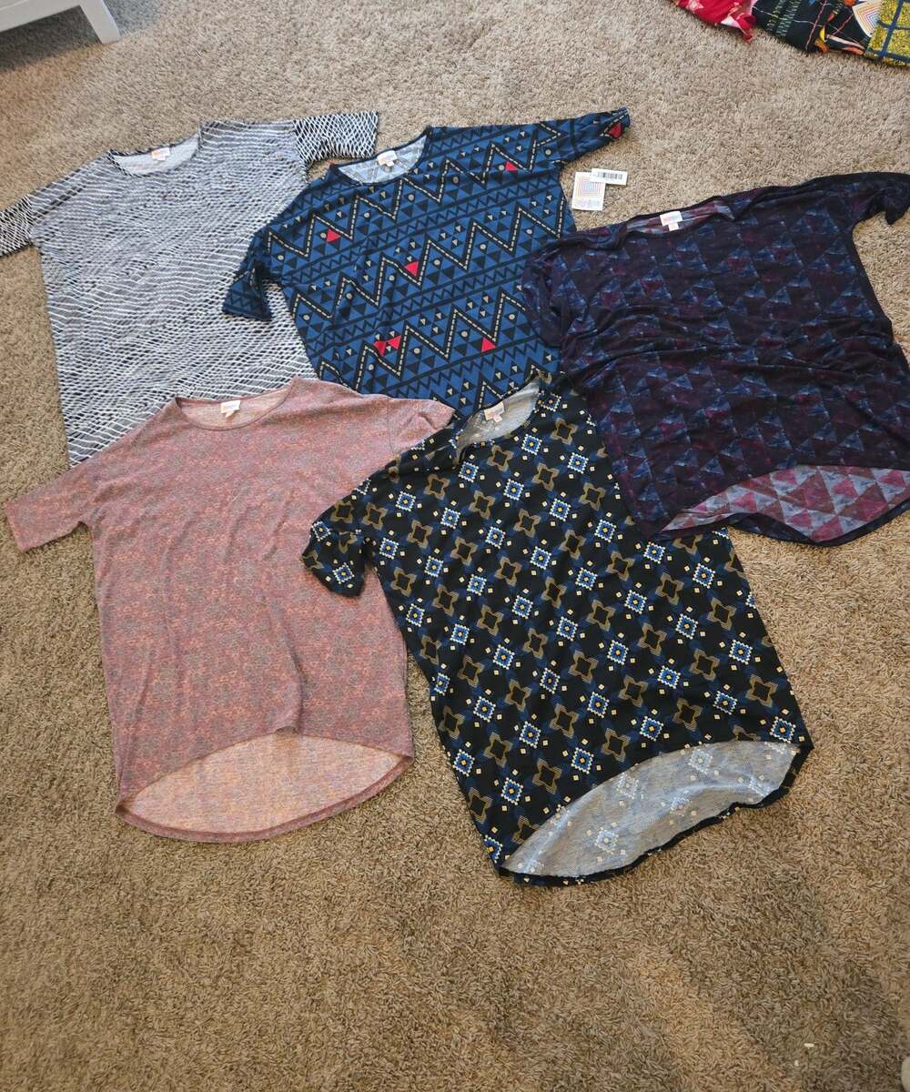 ** Lot of 5 lularoe Irma size xs x small